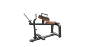 Appareil de musculation assis pour les mollets, à charge libre, pour l'entraînement des soleus, des gastrocnémies et des mollets.