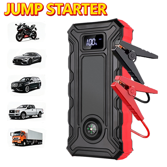 12V Supercapacitor Car Jump Starter Hot Sale, 18000mAh/25000mAh 1000A Peak Current Portable Unit