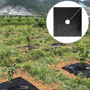 Tapis carré en tissu non tissé PP biodégradable de haute qualité 0,8 m * 0,8 m, coupe pour l'agriculture, le verger, couverture anti-<span class=keywords><strong>mauvaises</strong></span> <span class=keywords><strong>herbes</strong></span> - Product Image 1