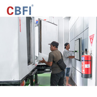 CBFI Tvseries Machine à glace en tubes de 20 et 30 tonnes avec machine d'emballage, Usine de production de glace alimentaire