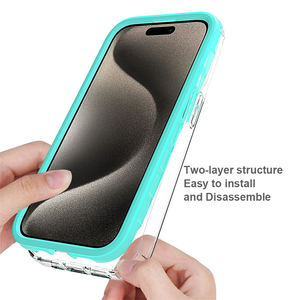 Pour <span class=keywords><strong>iPhone</strong></span> 15 Pro 360 Degrés Dur PC Couverture Transparente Corps Complet Robuste étui pour <span class=keywords><strong>iPhone</strong></span> 14 Plus 13 12 <span class=keywords><strong>11</strong></span> Pro Max Téléphone Shell - Product Image 3