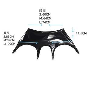 Chaussettes en <span class=keywords><strong>latex</strong></span> avec boutons, jupe à bretelles/accessoires en <span class=keywords><strong>latex</strong></span>, lingerie sexy, <span class=keywords><strong>vêtements</strong></span> en <span class=keywords><strong>latex</strong></span>, approvisionnement direct d'usine - Product Image 4