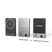 Baterías ultradelgadas Magsaferred, batería inalámbrica PowerBank, caja de aluminio de 5000mAh con soporte, pantalla Led y correa para cables