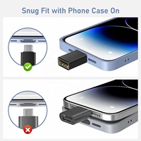 Adaptador USB C a USB, Conector USBC Macho a Hembra 3.0 OTG para Apple iPhone 17 16 MaciPad, Microsoft Surface, Samsung Galaxy S26
