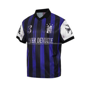 Camiseta Deportiva Unisex de Manga Corta con Rayas Verticales Lavadas al Estilo Vintage, Logotipo Personalizado, Transpirable, de Secado Rápido, Anti-UV, con Estampado de Letras de Marca a la Moda - Product Image 6