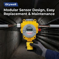 Détecteur de gaz industriel Otywell TCB2 avec capteur modulaire et commande à distance infrarouge pratique