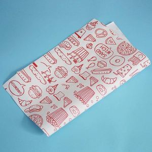 Papel de Envolver Personalizado de Grado Alimenticio, Desechable y Resistente a la Grasa, Papel de Envolver Grueso - Product Image 1