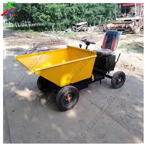 Bouw Dump <span class=keywords><strong>Truck</strong></span> Feed Mest Removal Vrachtwagens In Boerderijen Vier-Wiel Elektrische As Winkelwagen - Product Image 2