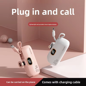 Batterie externe portable mini capsule d'urgence haute capacité 5000 mAh pour téléphone iPhone, charge rapide - Product Image 4