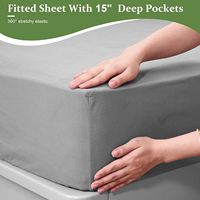 5% draps de lit à la terre en fibre d'argent conductrice housse de matelas à la terre en bambou organique