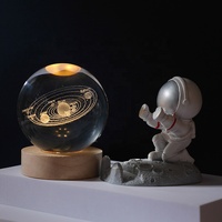 Lámpara de Cristal 3D con Grabado Láser Personalizado, Económica, con Logotipo, de Lujo, para Niños y Mujeres, Regalo, Decoración para el Hogar, Bola de Cristal 3D