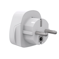 Adaptador de Viaje Universal Worldplug de 10A para Enchufes Europeos y Alemanes - Enchufe de Pared Internacional, Cargador de Corriente