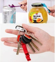Porte-clés décapsuleur personnalisé en métal inoxydable pour canettes de bière, avec logo sur mesure