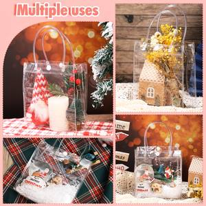 30 Bolsas de Regalo Transparentes de <span class=keywords><strong>PVC</strong></span> Resistente con Asas, 7.87*3.94*7.87in/5.91*2.76*6.3in, para Despedidas de Soltera, Fiestas de Cumpleaños - Product Image 5