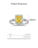 Bague élégante en zircon cubique de grande taille, couleur bonbon, bague de fiançailles, de mariage, d'anniversaire, cadeau de couple, bijoux