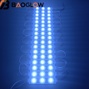 โมดูลไฟ LED SMD 2835 DC12v IP65 3 หลอด 1.5W แสงสีขาวเย็น แดง ชมพู  พร้อมขายึดทองแดง แผ่นรองอะลูมิเนียม สำหรับป้ายไฟ - Product Image 4