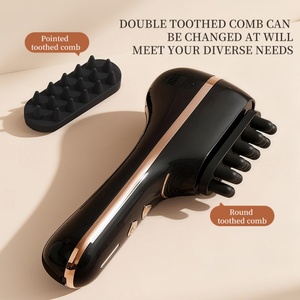 Cepillo Eléctrico Portátil para Masaje del Cuero Cabelludo, Cepillo Vibrador para el Cuidado del Cabello para el Hogar y Viajes - Product Image 1