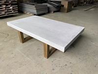Table basse de salon antique de haute qualité Table basse carrée en bois stratifiée en béton rustique OEM ODM Table basse ronde en bois