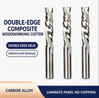 CUFFNOD Fraise à bois composite 2 cannelures 6 mm en carbure monobloc pour routeur CNC ODM/OEM pour la sculpture et la gravure du bois