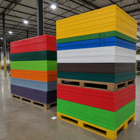 Plaque en plastique HDPE multicolore, stock d'usine, 4x8 pieds, taille sur mesure, PE500 PE300, panneau en polyéthylène haute densité