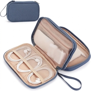 Bolsa de Almacenamiento de Cables Directo de Fábrica, Organizador Electrónico Portátil y Compacto para Banco de Energía, Adaptador, Auriculares, Memoria USB - Product Image 1