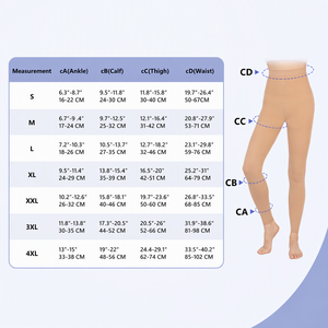Calze a Compressione Graduata Personalizzate 20-30mmHg, Vita Alta, Opache, per Donne, per Vene Varicose - Product Image 6