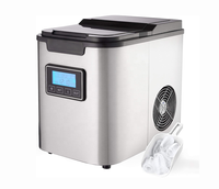 Nouvelle machine à glaçons domestique professionnelle 12kg/24hrs grande capacité pour la fabrication de crème glacée