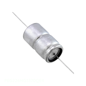 Condensador de Aluminio Original CAP ALUM 370UF 63V AXIAL TH 370 uF PEG226MG3370QE4 de Montaje a Través de Orificio - Product Image 1