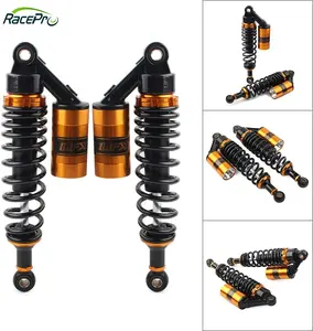 RACEPRO Universal 1 Pair 360mm New Motorcycle Rear Air Shock Absorber Suspension 7mm spring for honda yamaha suzuki