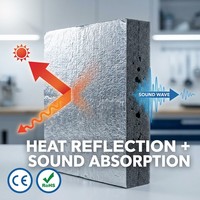 5/10 pièces Tapis insonorisant et isolant thermique pour voiture, en feuille d'aluminium et mousse de caoutchouc, pour portes, toit, capot et coffre