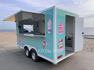 Remorque mobile multifonctionnelle pour la vente de crème glacée et de restauration rapide, avec construction en fibre de verre, longue durée de vie - Product Image 3