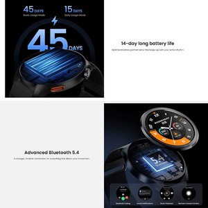 Montre connectée HAYLOU Solar Neo 2 41-43 mm ronde AMOLED avec GPS, suivi du rythme cardiaque et du sommeil, bracelet textile unisexe, boîtier en acier inoxydable - Product Image 3