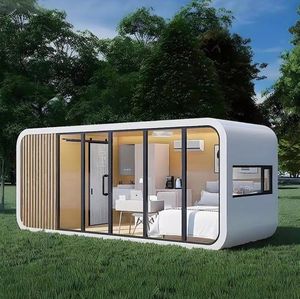 Casa Contenedor de Oficina de Diseño Moderno con Panel Sándwich Impermeable de Ensamblaje Rápido, Color Personalizado y Estructura de Acero - Product Image 3