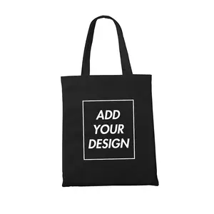 Wholesale Cotton Canvas Tote Handbag with Zipper Custom Logo or Print Eco-Friendly PP Fabric for Packaging Promotion