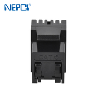 Nuevo Conector Keystone RJ45 Cat6 UTP de 10 Gbps con Obturador, Compatible con PoE+, para Centros de Datos