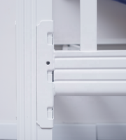 Lit superposé triple en acier au design moderne pour dortoir scolaire, appartement, hôtel - Meuble de chambre en métal durable et peu encombrant