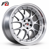 Jantes forgées en mesh 2 pièces à lèvre polie 18 19 20 pouces 5x112 5x120 pour BMW Audi Benz