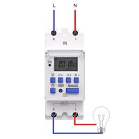 TOMZN Relais Minuterie Numérique Intelligent Monophasé Programmable sur Rail DIN, Scellé, Haute Puissance, 7 Jours, AC 220V/230V/12V/24V, Certifié CE