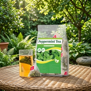 Tisane di Menta Piperita Premium all'Ingrosso, Tè alle <span class=keywords><strong>Erbe</strong></span> Naturale Rinfrescante, Dimagrante, Detox, per Pancia Piatta, OEM/ODM, Etichetta Privata - Product Image 1