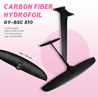 Vente chaude BSC810 Hydrofoil Aluminium Carbone Grande Aile Avant Feuille Cerf-Volant Planche de Surf pour Waterplay Surf Accessoires