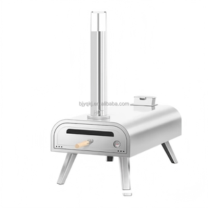 Horno de Pizza Portátil Moderno Yuqi de Acero Inoxidable para Exteriores, con Combustible de Pellets de Madera, para Asar Carne con Carbón, Potencia Ajustable, Fácil de Usar - Product Image 6