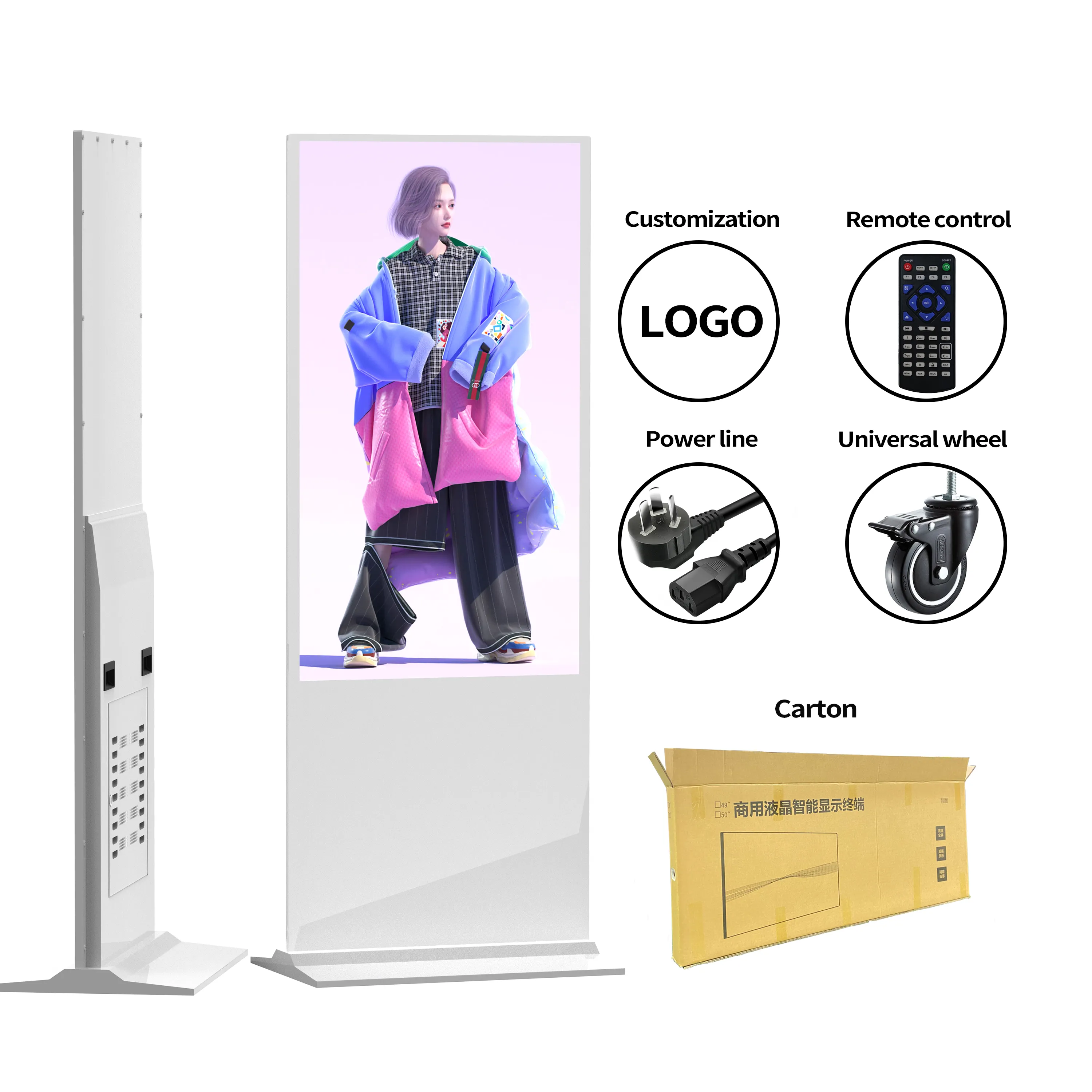tragbarer digitaler poster lcd-schild android kiosk smart reklame spieler bildschirm platte digitale beschilderung und anzeige