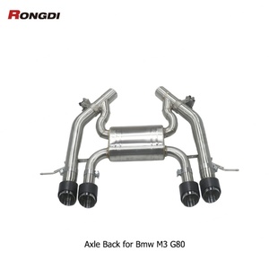Système d'échappement Catback Valvetronic à tube central unique en acier inoxydable 304 brossé haute performance pour moteur G8x G80 G82 M3 M4 S58 - Product Image 3