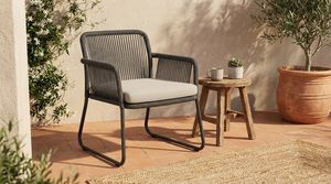 Silla de Jardín Tejida con Cuerda para Exteriores, Balcón, Terraza, Patio Trasero, Muebles de Jardín con Cuerda Resistente a los Rayos UV - Product Image 5