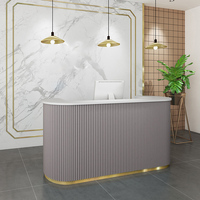 Offre Spéciale De Luxe Boutique de Vêtements De Table de Trésorerie Enregistreuse Détail En Bois Bureau De La Caisse Contre Magasin Boutique Comptoirs de Caisse
