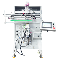 Impresora de pantalla de cilindro de posicionamiento automático de gran oferta para máquina de serigrafía semiautomática de botella con pantalla táctil