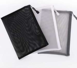 Multi-Purpose Use Document Storage <b>Bag</b> <b>Nylon</b> <b>Plastic</b> Document Pouch Study Materials Organizer Mesh Zipper Folder <b>Bag</b> for Office - Product Image 2