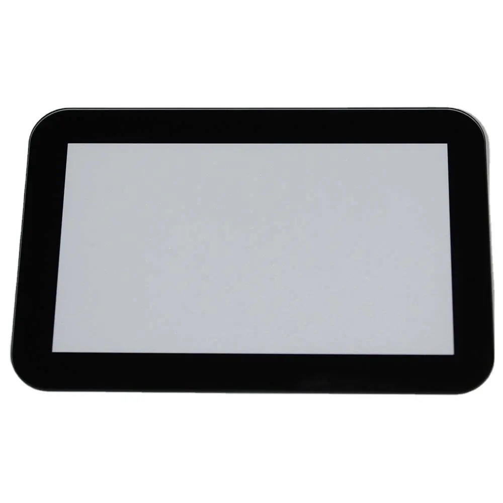 customized LCD tempered Glass Panel with Black Silk Screen Printing for TV computer