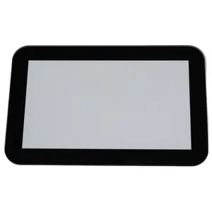 Painel de vidro temperado LCD personalizado com serigrafia preta para TV computador