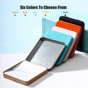 96*96*8Mm Hot Bán Quảng Trường Rỗng Kim Loại Lon Thiếc Với Nắp Bản Lề Bánh Quy Và Cookie Bao Bì Jar Sô Cô La Hộp Quà Tặng - Product Image 4